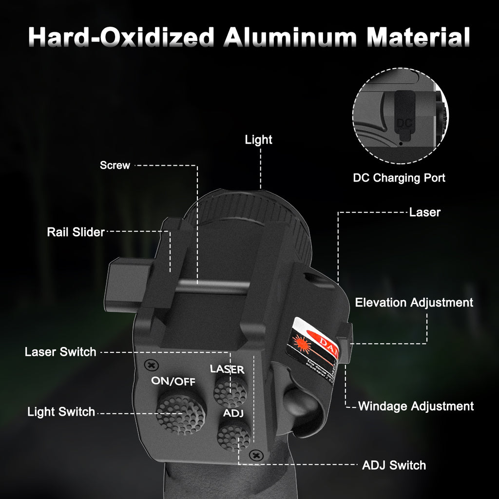 QRLaer Beam Tactical Torch 2000 Lumens