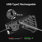 QR Laser XK118. Infrared laser + Green laser + Infrared illumination