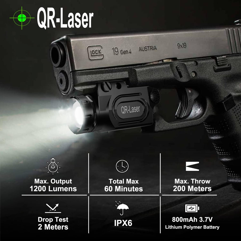 QRLaer Stinger 1200-Lumen Tactical Weapon Light